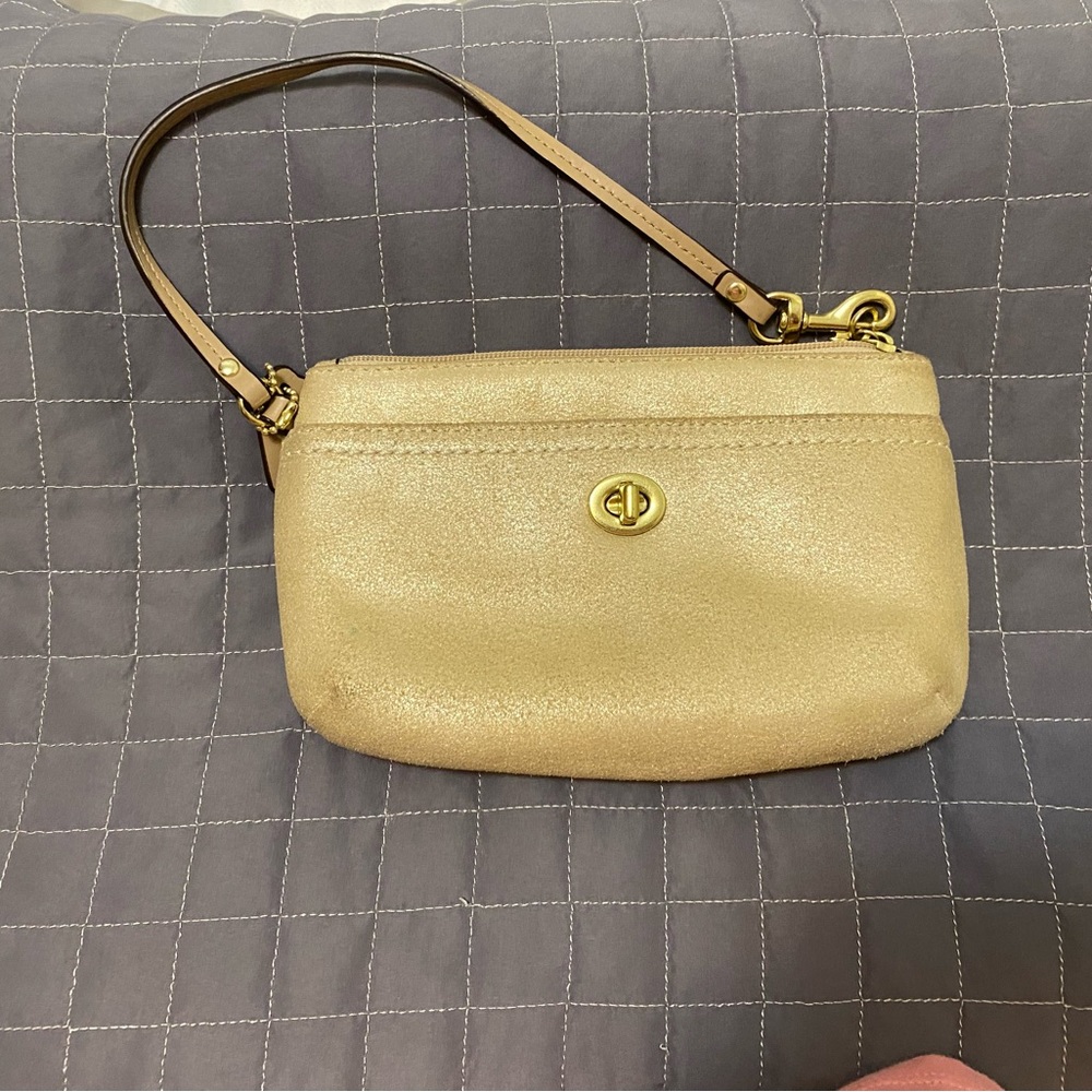 Coach  Gold Women's wristlet